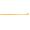 14K Yellow Gold 1.4mm Alternate Mariner Chain Necklace