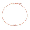 14K Rose Gold Solo Diamond Bracelet