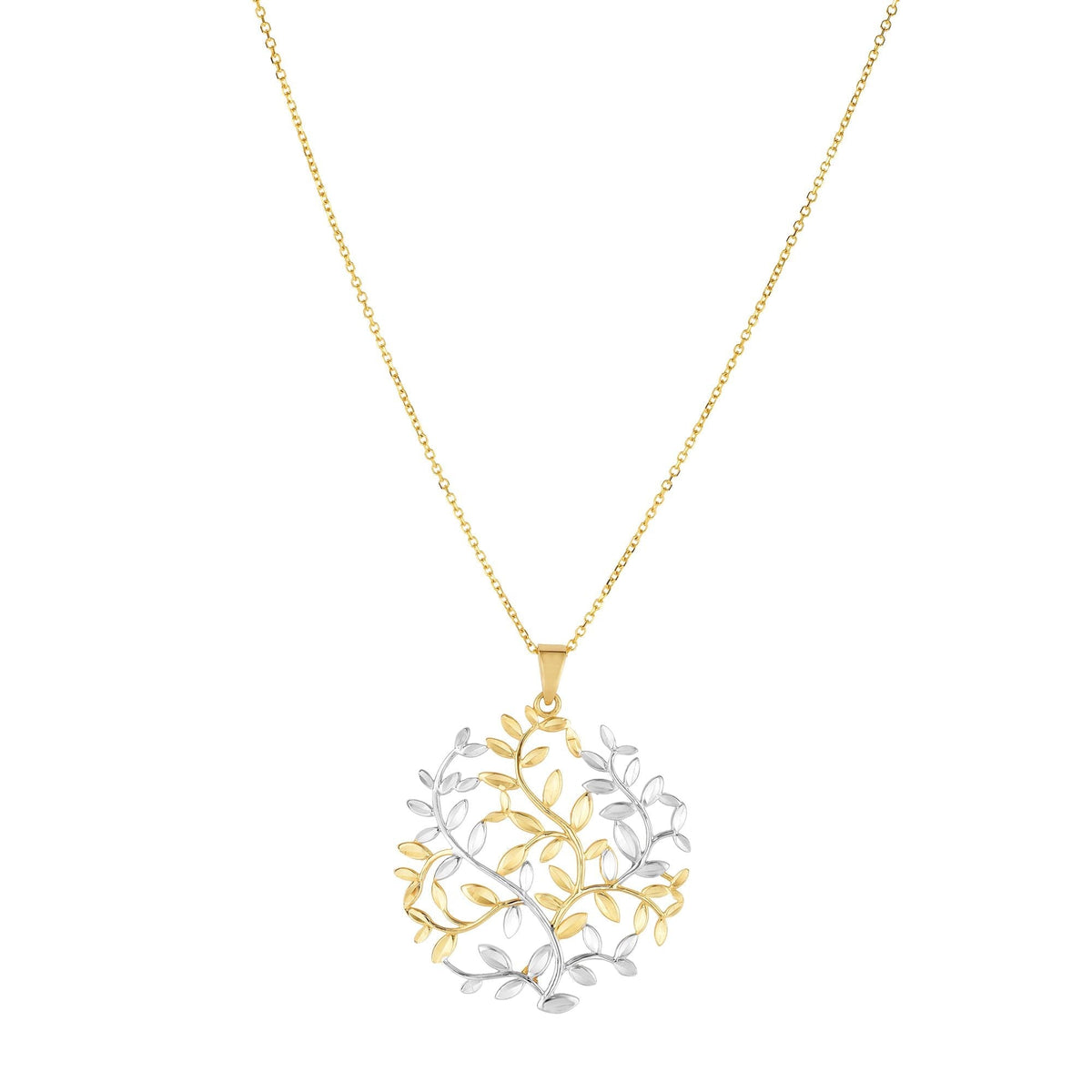 14K Two-Tone Gold Necklaces | Carroll's