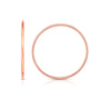 14K Rose Gold 1.2x30mm Endless Hoop Earrings