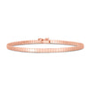 14K Rose Gold Brick Omega Bracelet