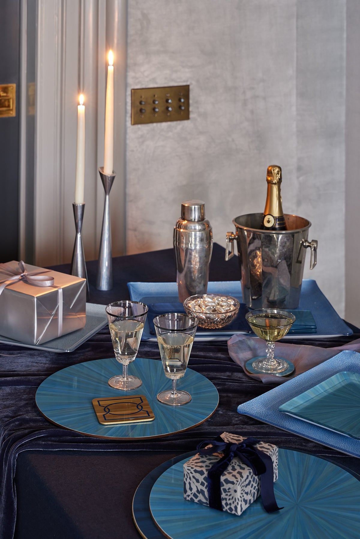 Blue Prestige Acrylic Bijoux Tray