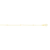 14K Yellow Gold 1.5mm Polished Cube Saturn Chain Necklace