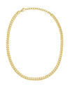 14K Yellow Gold Classic Cuban Link Choker Necklace