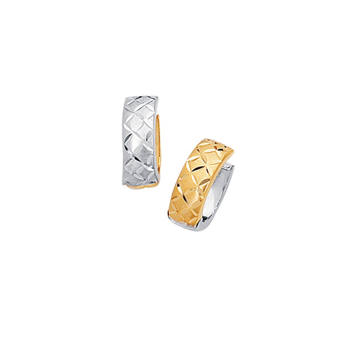 14K Two-Tone Gold Earrings | Carroll's