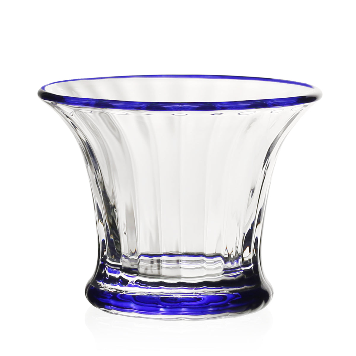 William Yeoward Crystal Siena Blue Mini Vase & Sorbet Dish