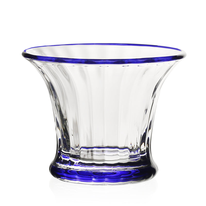 William Yeoward Crystal Siena Blue Mini Vase & Sorbet Dish