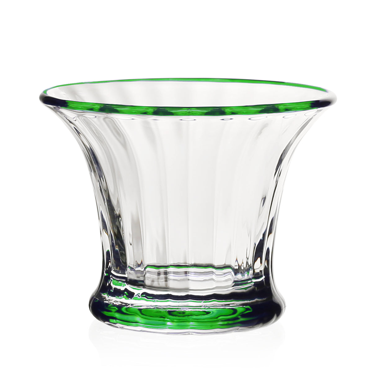 William Yeoward Crystal Siena Green Mini Vase & Sorbet Dish