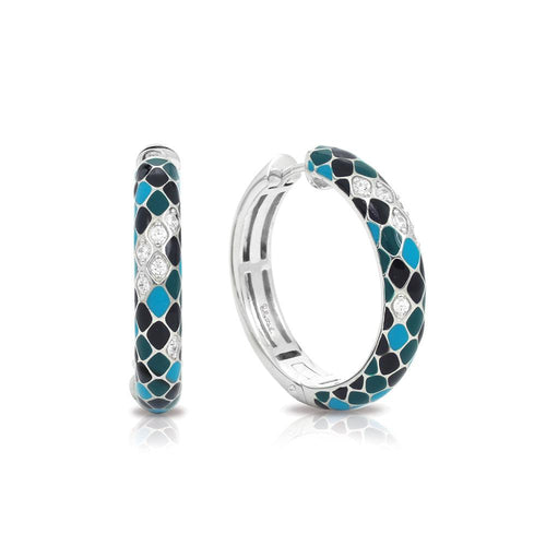 Snakeskin Constellations Hoop Earrings