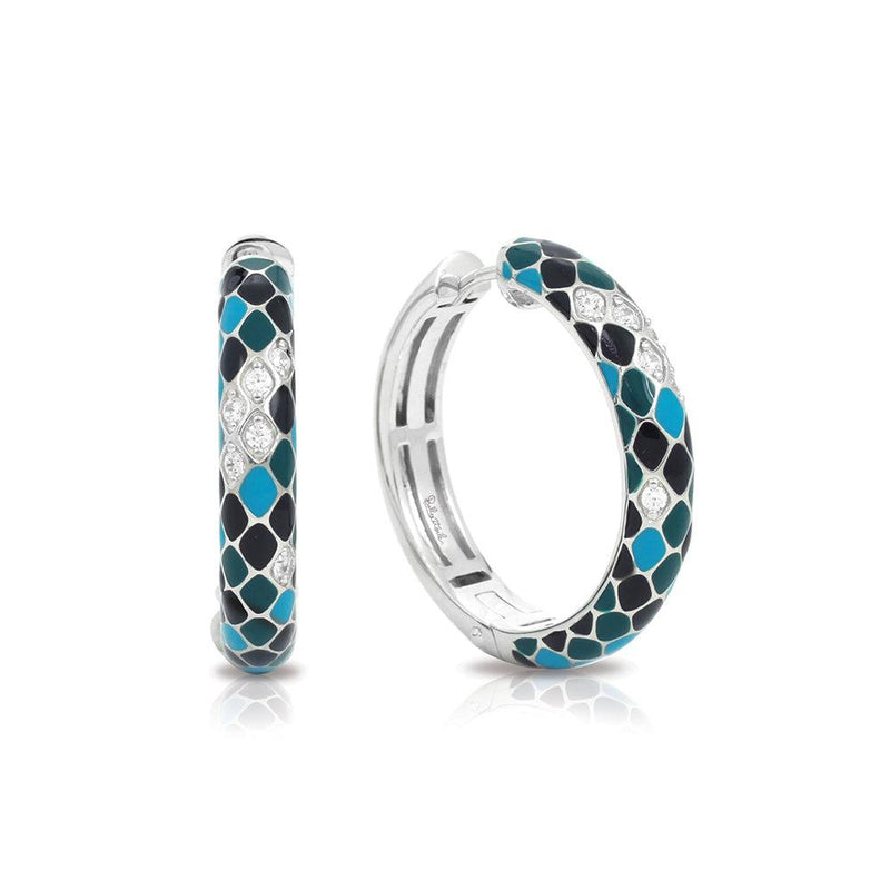 Snakeskin Constellations Hoop Earrings