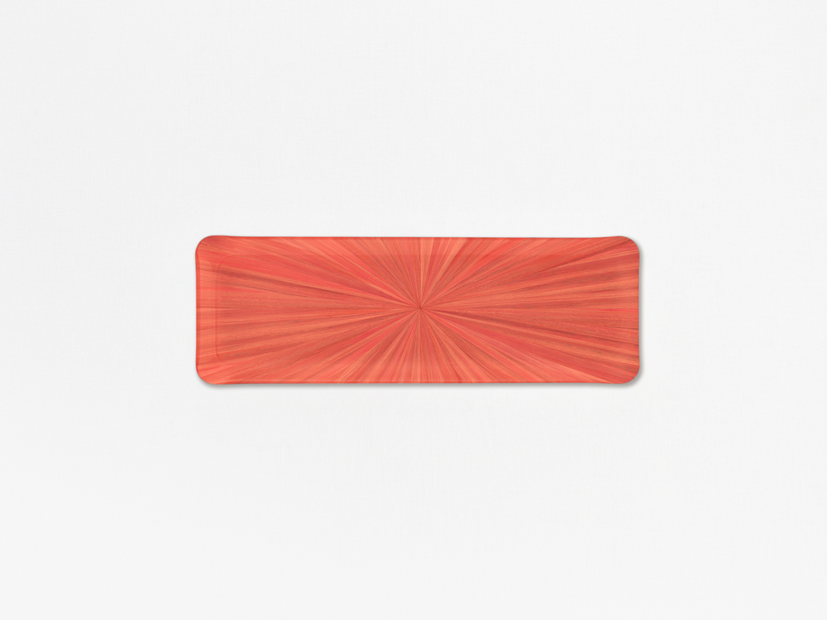 Coral Soleil Acrylic Oblong Tray