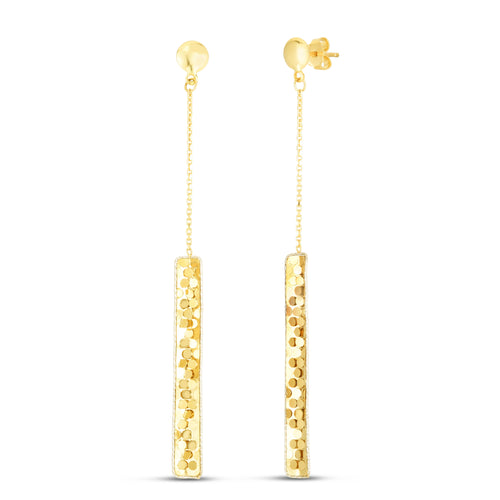14K Two-Tone Gold Earrings | Carroll's