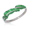 Lily Leaf Bangle in Sterling Silver