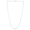 14K White Gold 1.3mm Singapore Chain Necklace