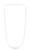 14K White Gold 1.1mm Milano Chain Necklace