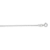 14K White Gold 1.4mm Alternate Mariner Chain Necklace