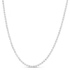 14K White Gold 2.5mm Moon Chain Necklace