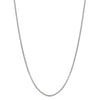 14K White Gold 1.8mm Lite Round Box Chain Necklace