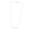 14K White Gold Diamond Cut Bar Necklace