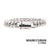 10mm Steel Miami Cuban Chain Bracelet