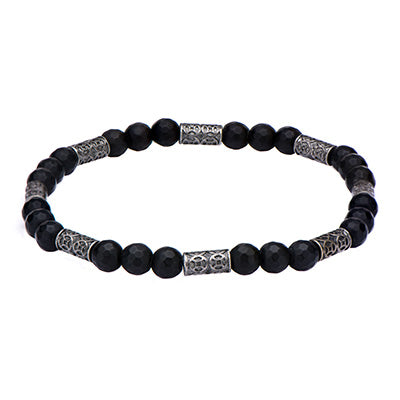 Black Hematite Bead Bracelet