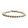 Steel Gold IP 8mm Curb Chain Bracelet