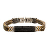 Steel Gold IP Double Franco Chain Bracelet