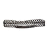 Gun Metal IP Steel Double-Wrap Chain & ID Terra Bracelet