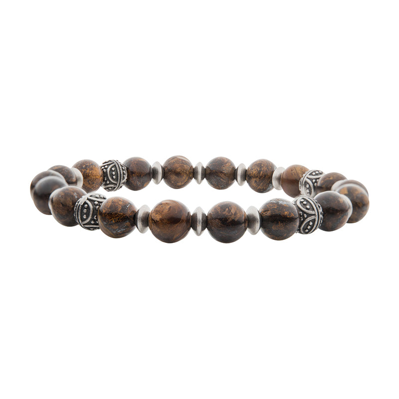 Bronze Stones Bead Bracelet