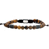 Steel Beads Tiger Eye Bead Bracelet