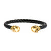 Black Leather Cuff Bracelet