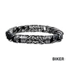 Antiqued Steel Oxidized Gothic Bracelet
