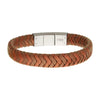 Tan Braided Leather Bracelet