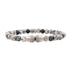 Steel Buddha Head Beads Bracelet