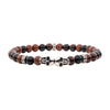 Steel Skull Beads Bracelet