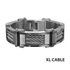 Three Cable Link Bracelet