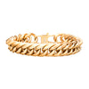 Matte England Gold Cuban Bracelet