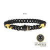 8mm Black IP Steel Matte Miami Cuban Chain Bracelet