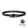 6mm Black IP Steel Matte Miami Cuban Chain Bracelet