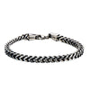 Black Oxidize Franco Chain Bracelet