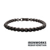 6mm Matte Black IP Steel Bold Box Chain Bracelet