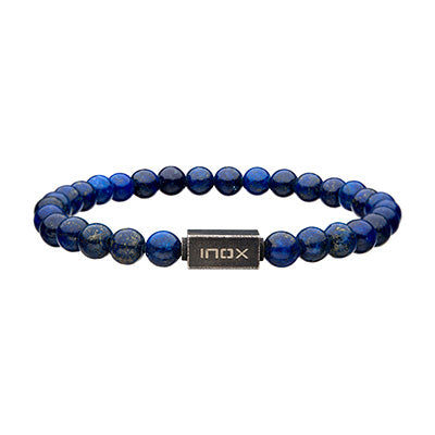 Lapis Lazuli Gemstone Stretch Bead Bracelet