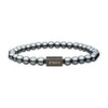 Hematite Gemstone Stretch Bead Bracelet