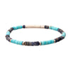Azure Voyager Heishi Bead Bracelet