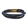 Multi-Layer Black Leather & Black Hematite Beads Bracelet