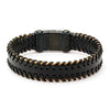 Black Leather Edge Bracelet
