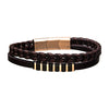 Brown Leather Bar Bracelet