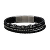 Black Braided Leather Bracelet