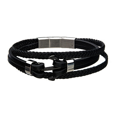 Black Leather Bracelet