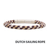 6mm Brown Beige & Dark Brown Nylon Cord Bracelet